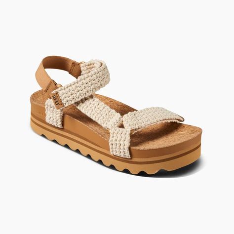 All Women's – REEF France Outfit Ideas, Hawaii Fits, Italy Fits, Reef Sandals, Shoes Crochet, Crochet Cushion, Women Platform Sandals, Crochet Sandals, Comfy Sandals