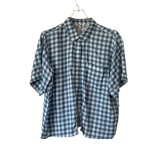 Hint Of Blush Women’s Short Sleeve Button Down Blue Plaid Shirt Size Xl New Without Tags Short Sleeve Flannel, Blue Plaid Shirt, Blue Plaid, Button Up Shirt, Plaid Shirt, Up Shirt, Button Up Shirts, Colorful Shirts, Blue White