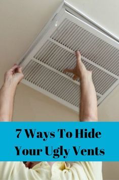 How To Decorate Around An Air Return, Decorate Around Air Return, How To Hide Wall Vents, Cold Air Return Cover Diy, Ceiling Vents Cover Ideas, Diy Air Vent Cover, Decorative Air Vent Cover, Ac Return Vent Cover Diy, Air Vents In Wall