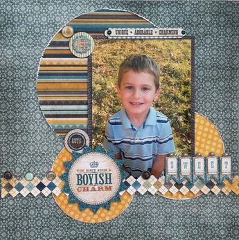 Getting started...: Snowed in and Scrapping! Scrapbook Photos, Boy Scrapbook Layouts, Paper Bag Scrapbook, Scrapbook Pictures, Scrapbooking Layouts Baby, Scrapbook Boys, Baby Boy Scrapbook, Snowed In, School Scrapbook