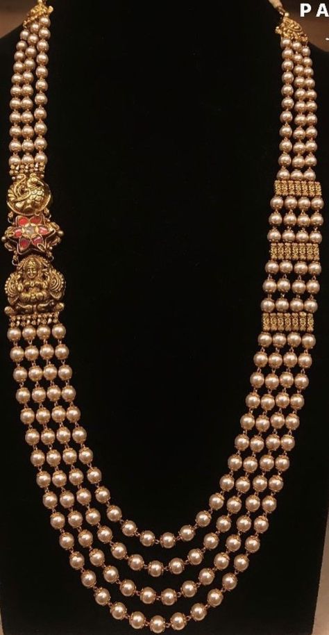 Pearl Bridal Jewelry Sets, Temple Jewellery Earrings, Haram Designs, Wedding Jewelry Sets Bridal Jewellery, Hand Chain Jewelry, Temple Jewelry Necklace, Indian Wedding Jewelry Sets, Neck Pieces Jewelry, Antique Necklaces Design