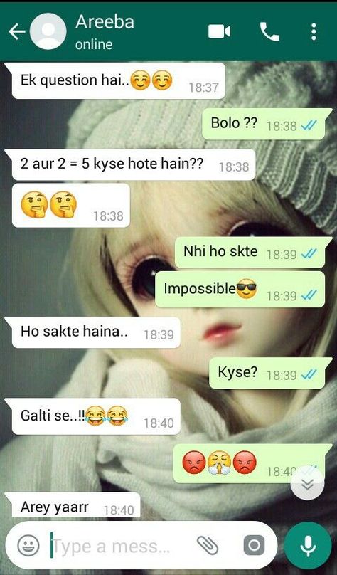 Funny Text Pranks On Friends, Bff Text Messages, Funny Chat With Girlfriend, Prank For Friends, Friends Messages, Flirting Lines, Savage Reply, Khan Khan, Diy Animals