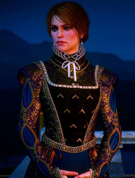 Anna Henrietta The Witcher Anna Henrietta, Anna Henrietta The Witcher 3, Witcher Costume, Anna Henrietta, Borderlands Art, Triss Merigold, Elf Characters, The Witcher Books, Witcher Art