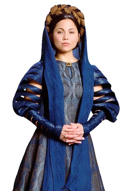 Rare Promotional Shot | SW Revenge of the Sith 2005 Breha Organa, Revenge Of The Sith, The Sith, Galaxy 2, Drawing Inspo, Elegant Hairstyles, Nun Dress, Revenge, Cool Hairstyles