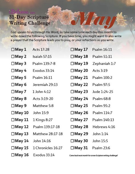 31 Day Scripture Writing Plan, May Scripture Writing Plan 2024, Bible Planning, Scripture Meditation, Bible Marriage, Bible Understanding, Holistic Psychology, Gods Wisdom, Bible Writing