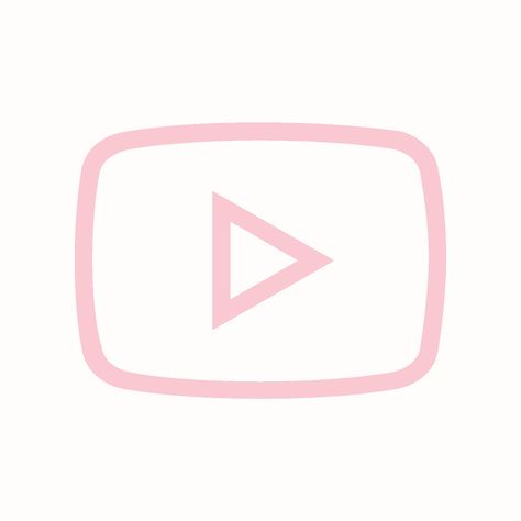 YouTube Youtube Pink Icon, Youtube Icon Pink, Youtube Widget, Pink Youtube Icon, Youtube App Icon, Icon Rosa, Icons Ig, Coquette Wallpaper, Phone Customization