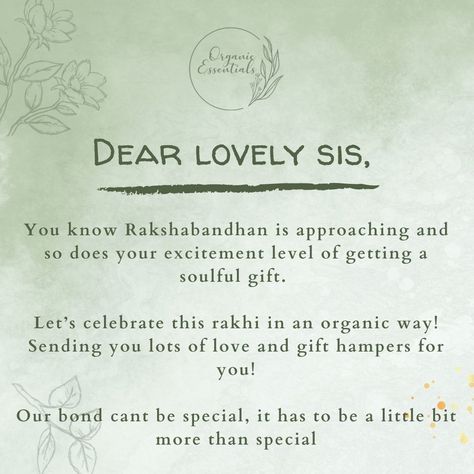 Rakshabandhan Letter To Brother, Letter To Brother, Letter To Sister, Rakhi For Brother, Handmade Rakhi, Raksha Bandhan, Wellness Products, Gift Hampers, Lets Celebrate