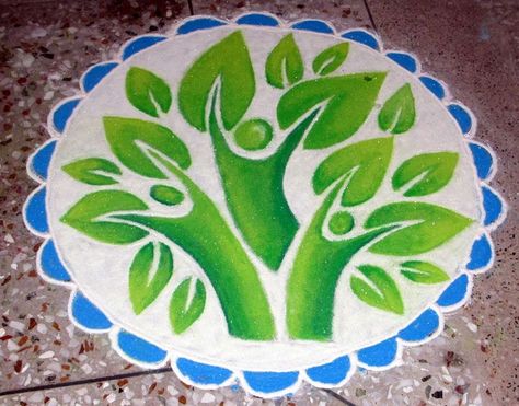 Theme Based Rangoli, Rangoli Pic, Abstract Rangoli, School Chalkboard Art, Easy Rangoli Designs Diwali, Indian Rangoli, Rangoli Ideas, New Rangoli Designs, School Chalkboard