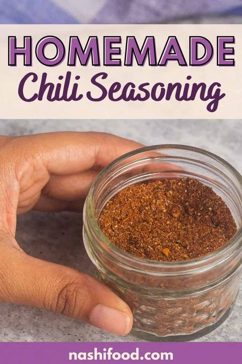 Homemade Chili Seasoning Recipe, Chili Spice Recipe, Chili Seasoning Mix Recipe, Season Mixes, Low Sodium Chili, Best Homemade Chili, Basic Chili, Chili Seasoning Recipe, Homemade Chili Seasoning