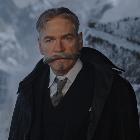 Hercule Poirot Kenneth Branagh, Intj Characters, Noir Detective, Agatha Christie Books, Elementary My Dear Watson, Jewish Men, Kenneth Branagh, Film Icon, Hercule Poirot