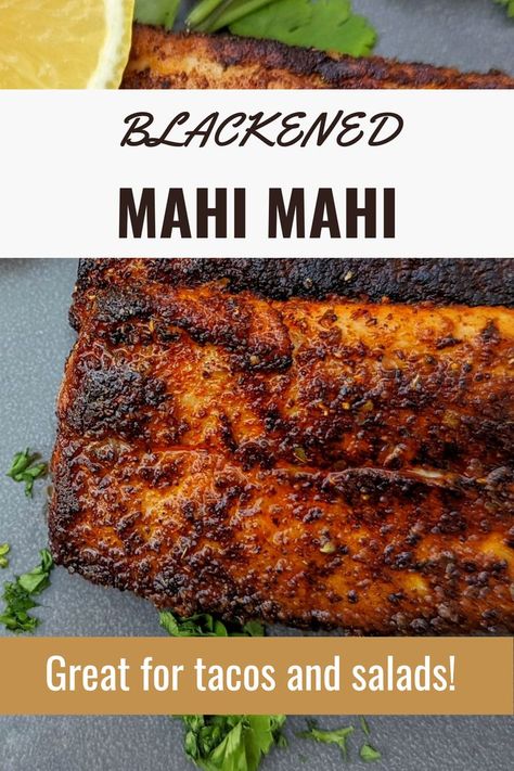 Mahi Mahi Recipes Baked, Fish Seasoning Recipe, Homemade Blackened Seasoning, Cooking Mahi Mahi, Mahi Recipes, Blackened Mahi Mahi, Baked Mahi Mahi, Mahi Mahi Recipe, Cumin Recipes