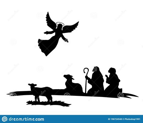 Angels Background, Angel Silhouette, Nativity Silhouette, Stained Glass Ornaments, White Illustration, Dog Silhouette, Channel Art, Wise Men, Black Christmas