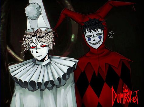 Clowns And Jesters, Clown Character Design Male, Mime Drawing, Matching Clown Pfp, One Piece Clown, Clown Oc Male, Clown Astethic, Jester Pfp, Clowncore Pfp