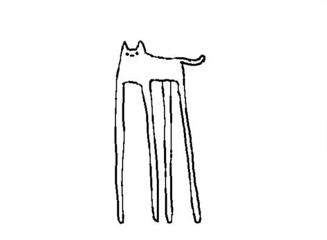 Poorly Drawn Animals, Funny Little Drawings, Funny Cat Drawings, Little Drawings Doodles, Little Drawings, Cocoppa Wallpaper, Cat Doodle, Little Doodles, Cat Icon