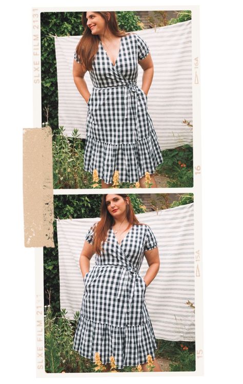 Plus Size Picnic Outfit, Picnic Outfit Summer, French Terry Dress, Picnic Dress, Wrap Dresses, Ankara Dress, Dresses Outfits, Plus Size Swimsuits, Gingham Dress