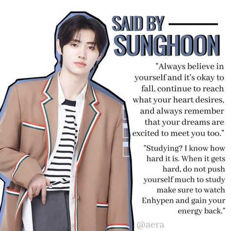 Korean Qoutes Kpop, Enhypen Once Said, Sunghoon Quotes, Enhypen Quotes, Kpop Motivation, Enhypen Members Park Sunghoon, Comfort Words, Enhypen Members, Comfort Quotes