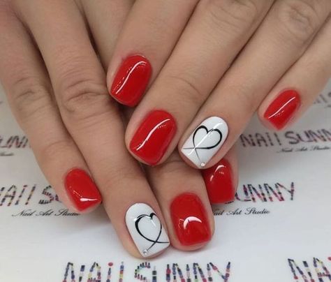 Summer Nail Designs 2023 | Stylish Nails Ideas | Nails Coffins Valentines Nail Art Designs, Squoval Nails, Valentine Nail Art, February Nails, Nail Designs Valentines, Nails Summer, Dipped Nails, Heart Nails, Fancy Nails