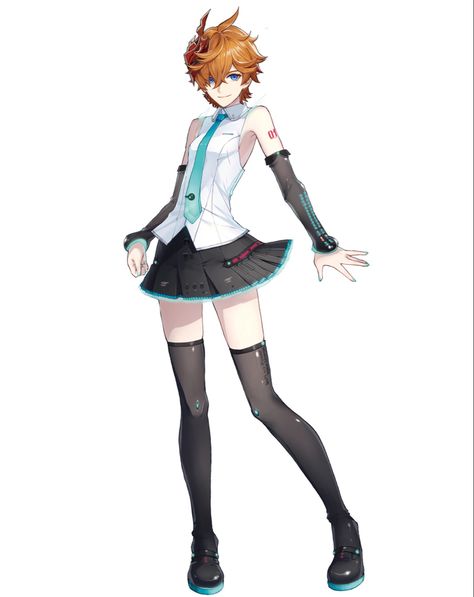 #vocaloid #genshin I Need To Pee, Kagamine Rin And Len, Miku Hatsune Vocaloid, Miku Cosplay, Vocaloid Funny, Wanderer Art, Ao Haru Ride, I Still Love Him, Fandom Crossover