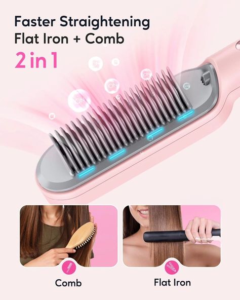 60%OFF for Wavytalk Hair Straightener Brush Clip the Coupon and apply Code: BC47KKP3 😱 Only $26 reg $65 https://amzn.to/3QPR00E Link to purchase is located in my bio/profile @minionrun_deals #amazondeals #amazonfinds #amazon #sale #hotdeals #promo #code Hair Straightener Brush, Botox Face, Straightener Brush, Beard Straightening, Straightening Comb, Ceramic Hair Straightener, Ceramic Flat Iron, High Hair, Hair Straightening Iron