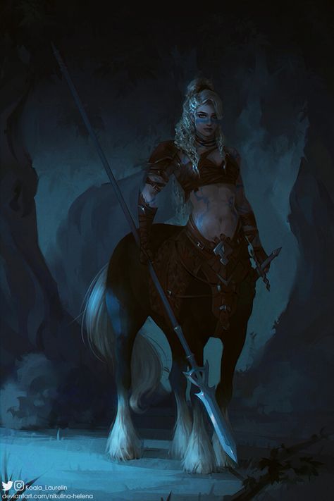 Female Centaur, Fantasy Races, Dnd Art, Mythical Creatures Art, High Fantasy, Fantasy Warrior, Fantasy Inspiration, Dnd Characters, Fantasy Artwork