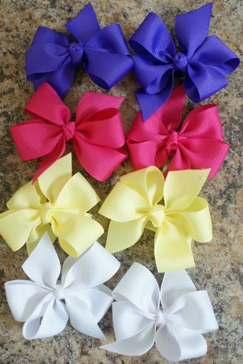 Do It Yourself Quotes, Hair Bow Tutorial, Diy Bows, Hair Flowers, Bow Headband Hairstyles, Flowers Fabric, Bow Tutorial, Ribbon Crafts, Diy Hair Bows