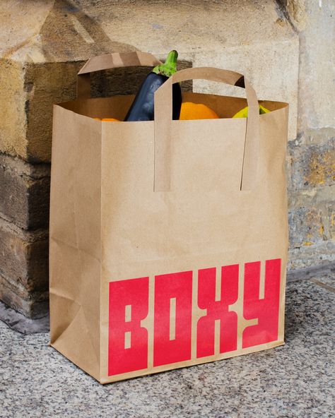 Koto rebrands Boxy, a French startup turning cargo containers into automated stores | Creative Boom Cargo Container, Brand Assets, Corrugated Metal, Design System, Identity Logo, Brand Colors, Grocery Store, Led Color, Paper Shopping Bag