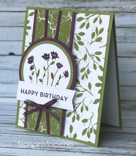 Designer Paper Cards, Stampin Up Birthday Cards, Simple Birthday Cards, Homemade Birthday Cards, Birthday Cards For Women, Birthday Cards Diy, Stamping Up Cards, Handmade Birthday Cards, Paper Crafts Cards