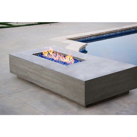 Gas fire pit table