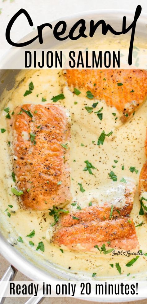 Crockpot Salmon, Tuscan Salmon Recipe, Dijon Salmon, Creamy Dijon, Best Dinner, Salmon Dinner, Baked Salmon Recipes, Dinner Recipes Easy Quick, Fish Dinner