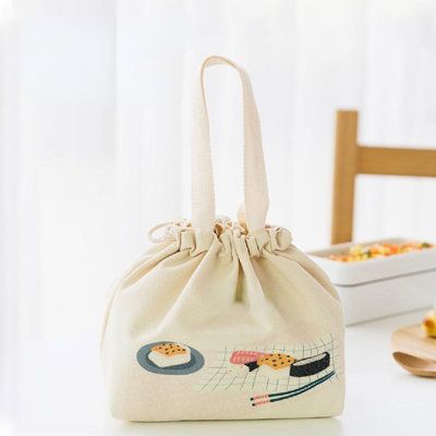 Picnic Tote, Canvas Lunch Bag, Cool Lunch Boxes, Bento Bags, Lunch Box Bag, Picnic Bag, Lunch Tote, Box Bag, Japanese Style