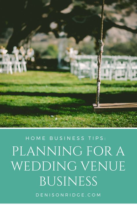 Tips for Planning a Wedding Venue Business My backyard wedding venue business just passed the six-year mark and it��’s still going strong! I’m sharing my business planning tips to help you get started! #weddingvenuebusiness #weddingbusiness #weddingplanning #smallbusinesstips #weddingvenue #ebook #weddingwire #weddingprofessionals #entrepreneur #weddingplanners #businesstips Wedding Venue Business, Event Venue Business, Venue Business, Wedding Business Ideas, Planning Business, Event Planning Tips, Wedding Planning Guide, Event Planning Business, Barn Wedding Venue