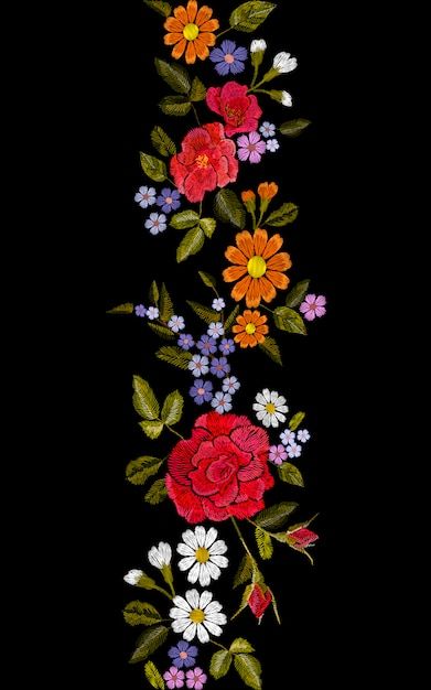 Mexican Floral Pattern Flower Embroidery, Mexican Flower Pattern, Vintage Flower Print Pattern, Mexican Flower Embroidery, Mexican Floral Pattern, Mexican Embroidery Designs, Graphic Flowers, Mexican Pattern, Halloween Wallpaper Iphone Backgrounds