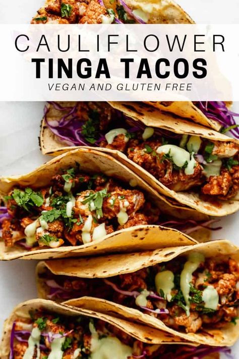 Vegan Todos Santos Wedding - Saltwater Wedding Baja México Destination Wedding Planner Cauliflower Tinga, Tinga Tacos, Vegan Tacos, Tasty Vegetarian Recipes, Cauliflower Recipes, Vegetarian Recipes Healthy, Vegan Dinner Recipes, Healthy Vegetarian, Okra