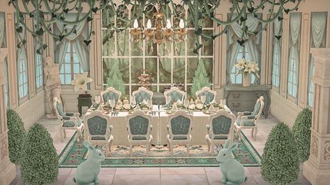 Acnh Fairytale House, Acnh Castle Interior, Elegantcore Animal Crossing, Acnh Castle House, Acnh Castle Designs, Acnh Regency, Acnh Elegantcore, Acnh Elegant, Ac New Leaf