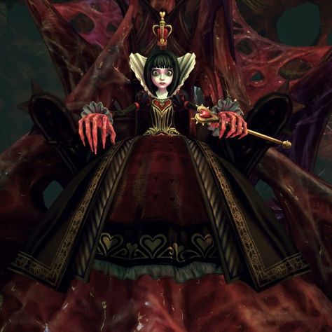 American Mcgee’s Alice, Queen Of Hearts Alice, Queen Alice, Creepy Games, Dark Alice In Wonderland, Alice Liddell, Alice Madness Returns, Alice Madness, V Games