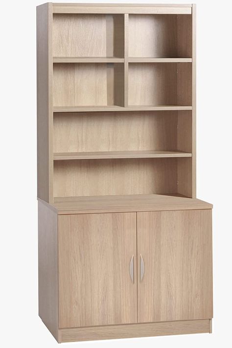 Book Cupboard Design, Low Book Shelf, Office Furniture Uk, Toy Cupboard, White Cupboard, Bookcase With Doors, Room For Kids, Library Living Room, Cabinet Bookcase