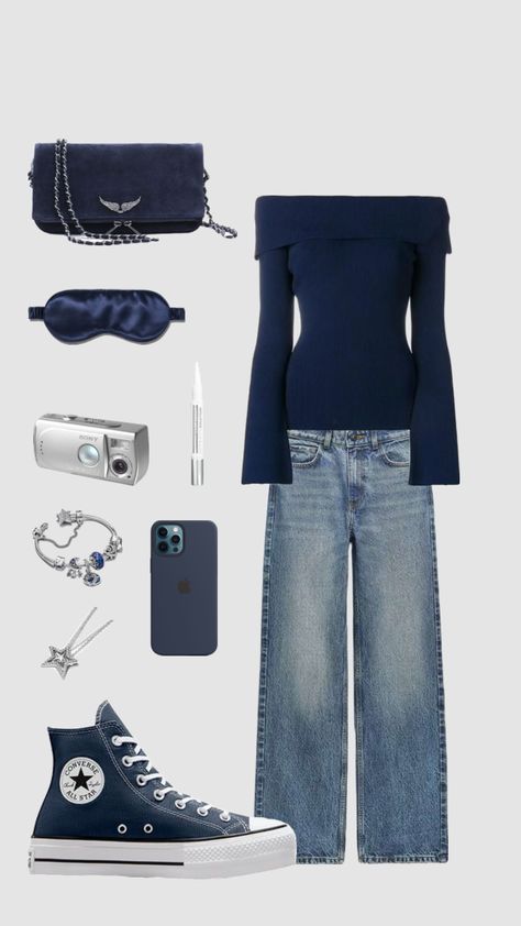 Outfit inspo #outfitinspo #vintage #beauty #vibes #navy #outfit Navy Converse Outfit, Jordan Noir, Stockholm Style Winter, Stockholm Winter, Stockholm Outfit, Converse Fits, Parisian Wardrobe, Beauty Vibes, Blue Converse