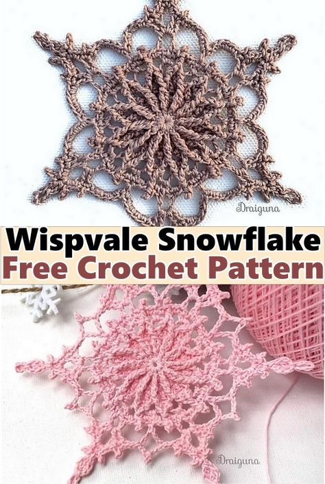 Crochet Snowflake Patterns Free Crochet Snowflake Patterns, Crochet Christmas Snowflakes, Crochet Christmas Ornaments Free, Crochet Snowflake, Snowflake Patterns, Crochet Snowflake Pattern, Crochet Christmas Gifts, Crochet Christmas Decorations, Rope Crafts Diy