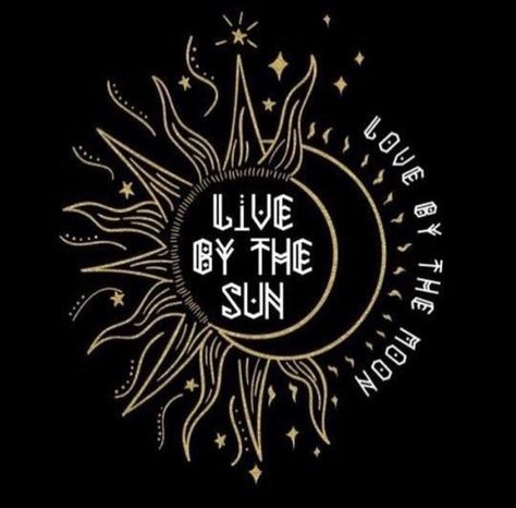 Live by the sun, love by the moon Love By The Moon, Moon Sun, The Moon, The Sun, Tattoo Designs, Moon, Sun, Black And White, Stars