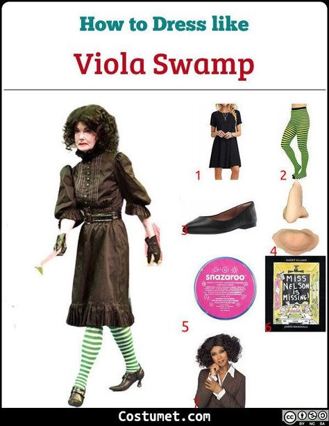 Viola Swamp Costume, Swamp Costume, Viola Swamp, Curly Black Wig, Costume For Halloween, Short Curly Wigs, Blonde Hair Looks, Hot Pink Dresses, Black Wig