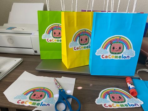 Cocomelon Theme Return Gifts, Cocomelon Goody Bags, Coco Melon Goodie Bags, Cocomelon Return Gift Ideas, Cocomelon 2nd Birthday Party Ideas, Cocomelon Goodie Bag Ideas, Cocomelon Party Favor Ideas, Cocomelon Candy Bags, Cocomelon Party Bags