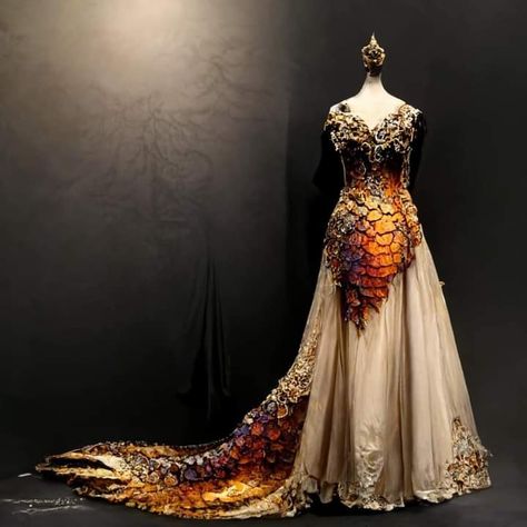 Dragon Gown Haute Couture, Fantasy Dragon Rider Outfit, Dragon Fantasy Dress, Dragon Themed Dress, Dragon Queen Dress, Dragon Inspired Dress, Dragon Dress Fantasy Gowns, Dragon Rider Outfit, Dragon Gown