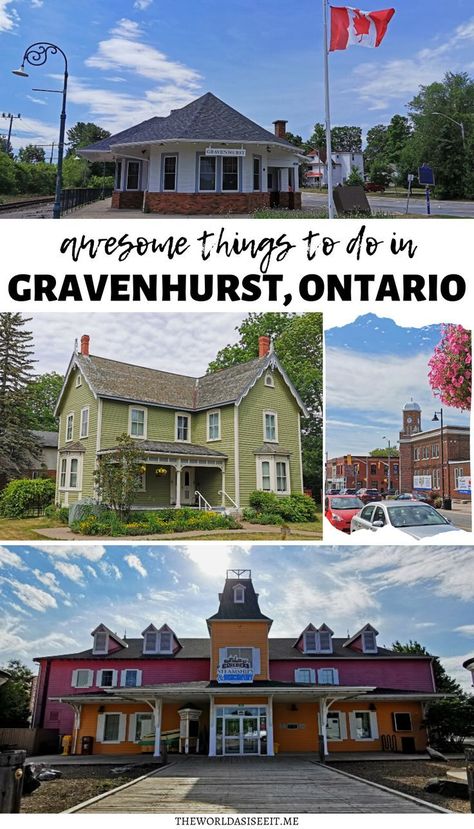 Plan your trip to the Gateway to Muskoka with this guide! Discover the best things to do in Gravenhurst, where to eat, sleep and more! I things to do in Muskoka I Ontario travel I Canada travel I… More Gravenhurst Ontario, Ontario Road Trip, Ontario Travel, Canada Ontario, Canada Travel Guide, Canadian Travel, Weekend Adventures, Canada Destinations, Visit Canada