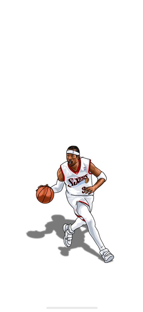 Allen Iverson Art, Nba Drawings, Allen Iverson Wallpapers, Stars Art, Mac Wallpaper, Basketball Art, Allen Iverson, Nba Stars, Football And Basketball