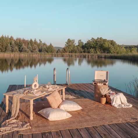 a picnic on the dock for two 🤍 are we a part of your summer plans? if not, we should be! message us to book your one of a kind picnic! 🧺 Dock Proposal, Dock Picnic, Picnic For Two, Summer Plans, A Picnic, Paradise, How To Plan, Quick Saves