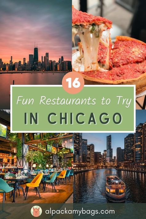 16 Fun Restaurants in Chicago Thanksgiving In Chicago, Best Food In Chicago, Chicago Rooftop Bar, Best Places To Eat In Chicago, Chicago Restaurants Foodies, Chicago Steakhouse, Rooftop Bars Chicago, Downtown Chicago Restaurants, Chicago Places To Visit