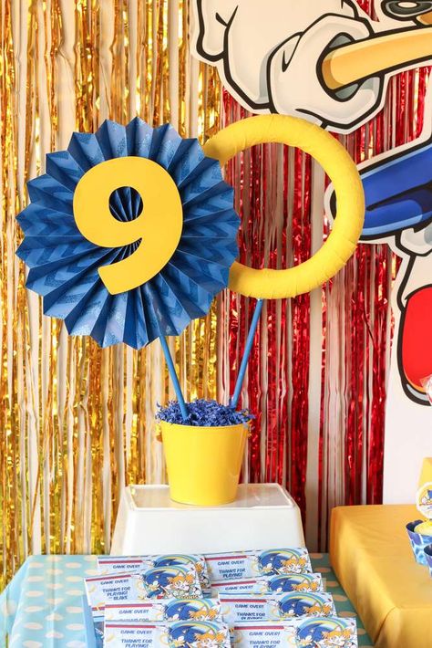 Hedgehog Birthday Party Ideas, Sonic The Hedgehog Party, Sonic The Hedgehog Birthday Party, Pink Birthday Theme, Birthday Hacks, Sailor Moon Birthday, Hedgehog Party, Sonic Birthday Party, Bolo Sonic