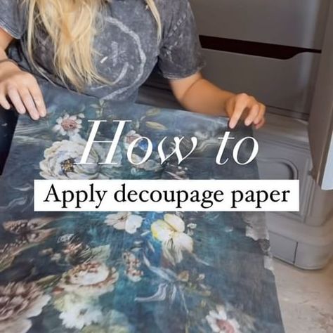 Day 2 with Jonathan Marc Mendes: Exploring antique techniques. | Instagram How To Decoupage, Decoupage Furniture Ideas, Decoupage Drawers, Restoration Furniture, Furniture Artist, Artist Tutorials, Decoupage Tutorial, Decoupage Tissue Paper, Furniture Painting Techniques