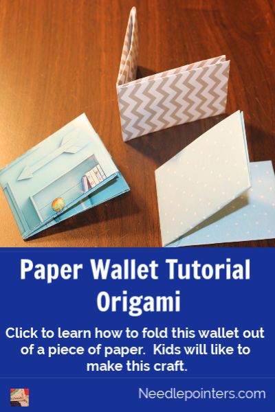 Click to learn how to fold this wallet out of a piece of paper.  Kids will like to make this origami paper craft. Diy Wallet Paper, Wallet Origami, Diy Paper Purses, Origami Wallet, Origami Paper Craft, Paper Wallet, Paper Child, Wallet Craft, Paper Purse