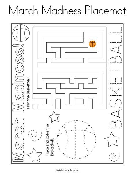 March Madness Activities, English Worksheet, Program Ideas, March Madness, Teacher Stuff, Kids Prints, Printable Worksheets, Coloring Page, Activities For Kids